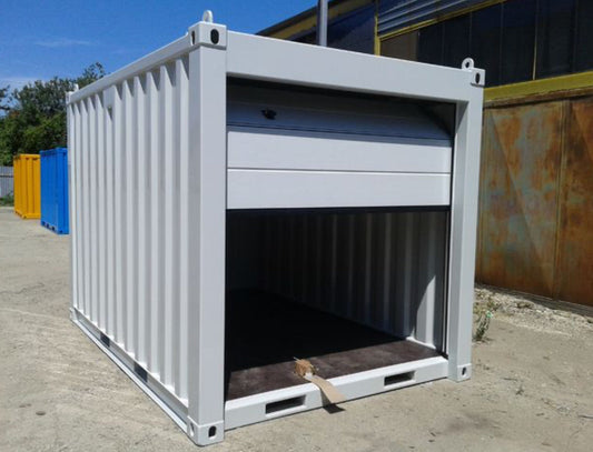 Contentor de arrumação para garagem com porta seccional