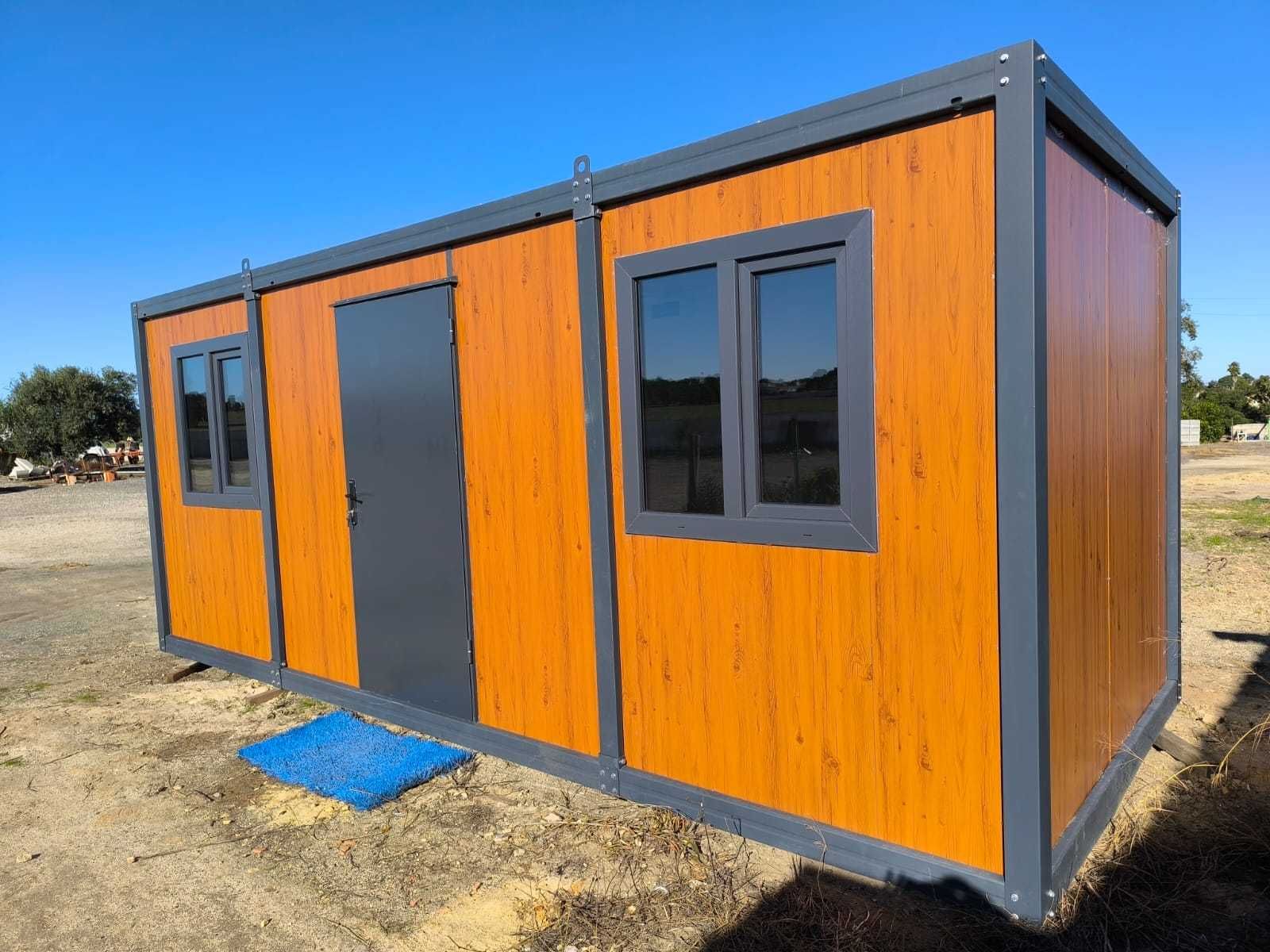 Casa pré-fabricada, bungalow, contentor, escritório, loja ou cabana, 5,9 x 2,4 m2