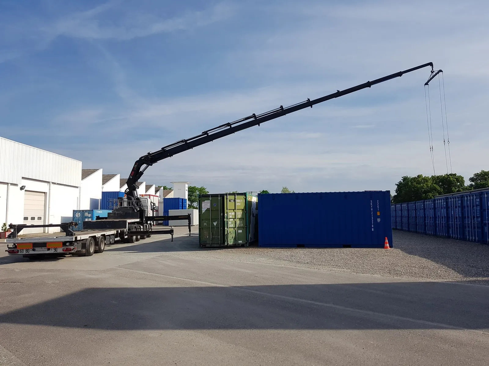 Primeira viagem de contentor de 40 pés.