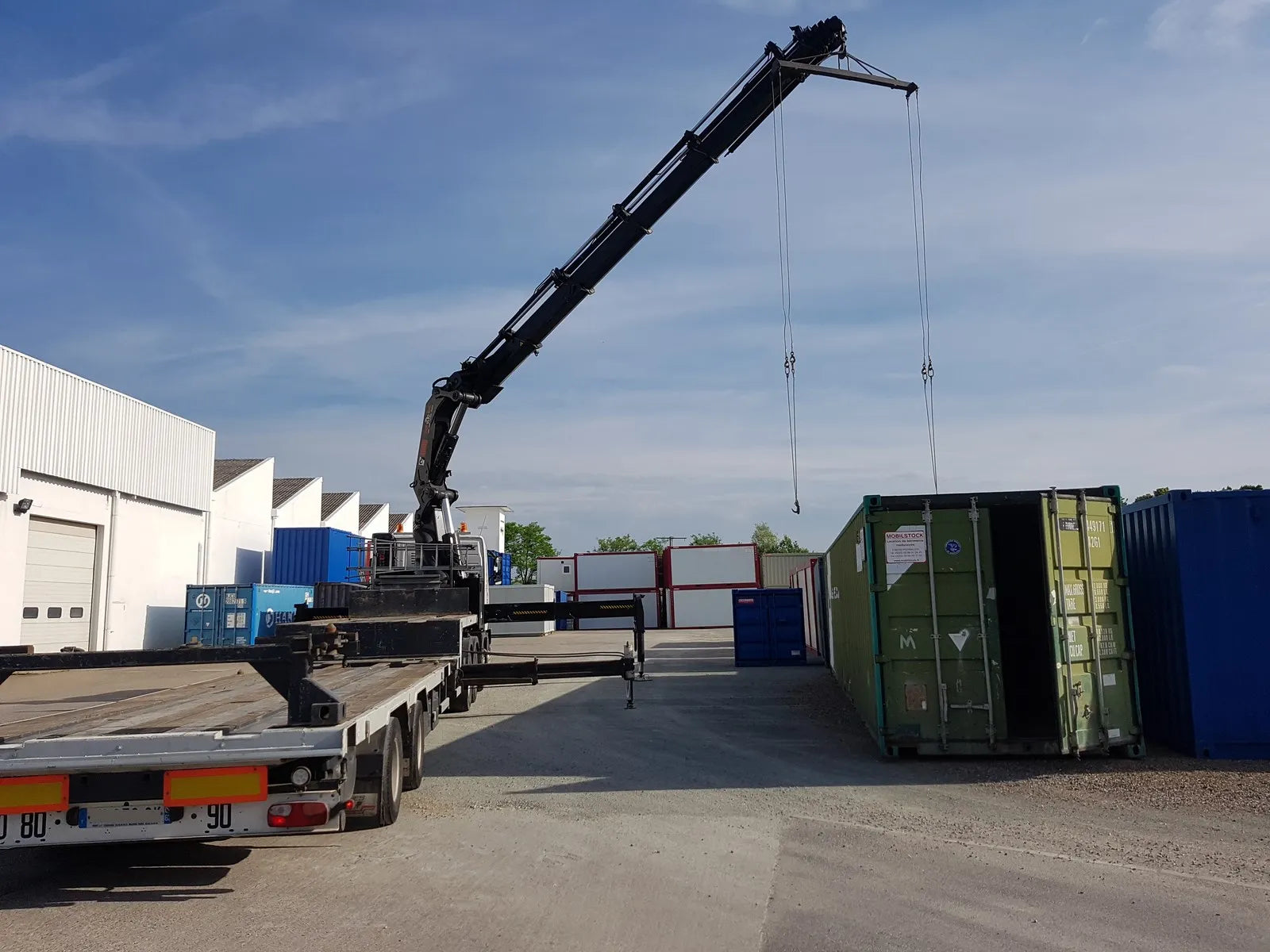 Primeira viagem de contentor de 40 pés.