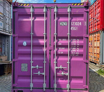 Contenedor de transporte marítimo de primera clase (HC) de 40 pies usado