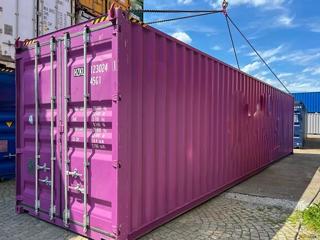 Contenedor de transporte marítimo de primera clase (HC) de 40 pies usado