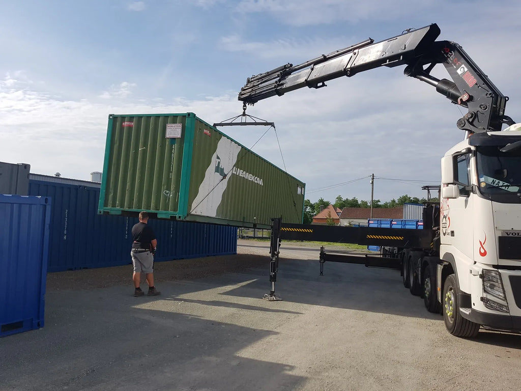 Primeira viagem de contentor de 40 pés.