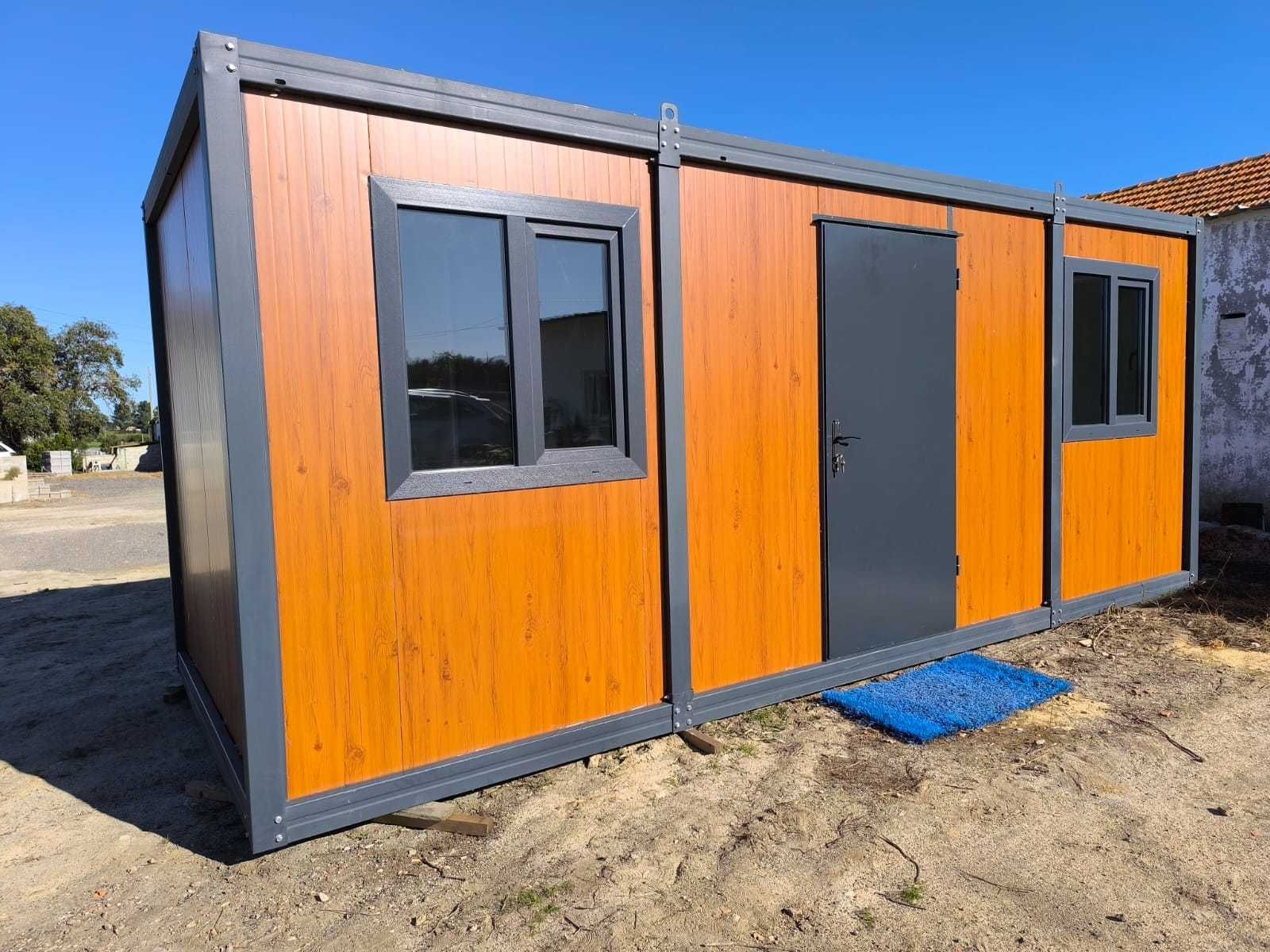 Casa pré-fabricada, bungalow, contentor, escritório, loja ou cabana, 5,9 x 2,4 m2