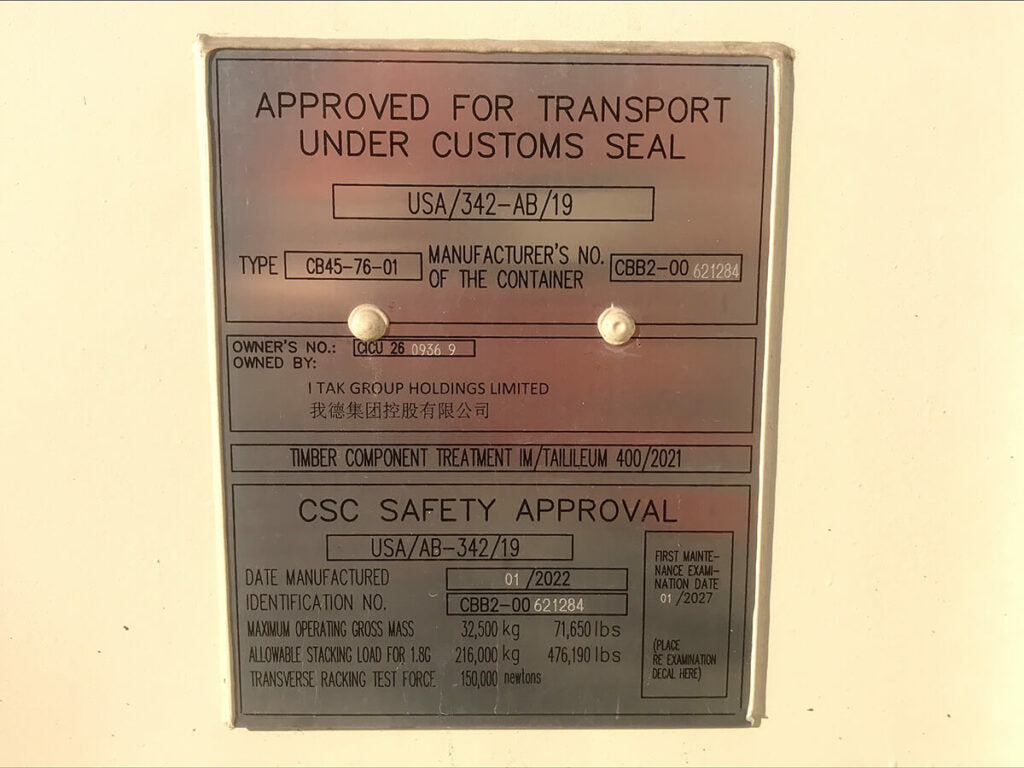 Container 40pés  AHC