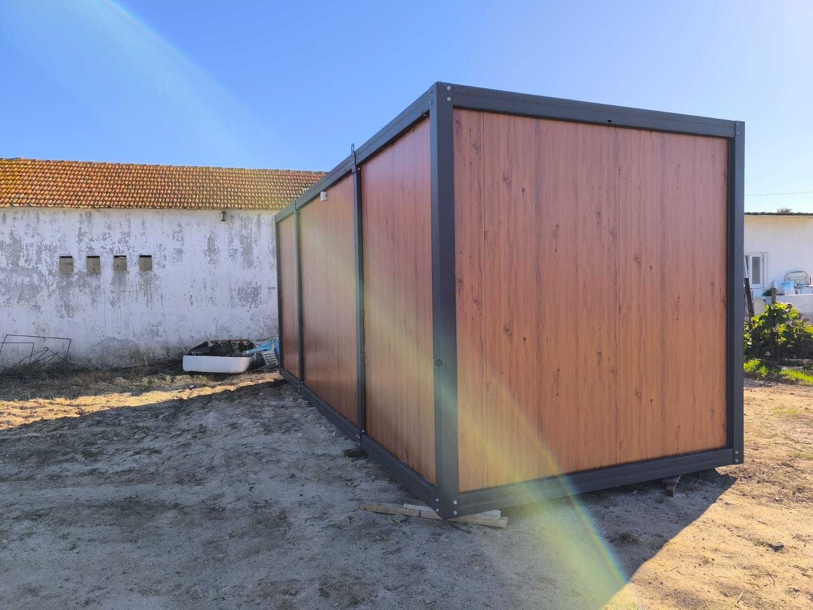 Casa pré-fabricada, bungalow, contentor, escritório, loja ou cabana, 5,9 x 2,4 m2