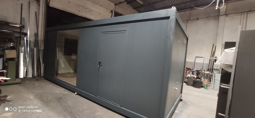 Contentor, stand de vendas, automação de escritório