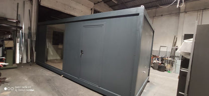 Contentor, stand de vendas, automação de escritório