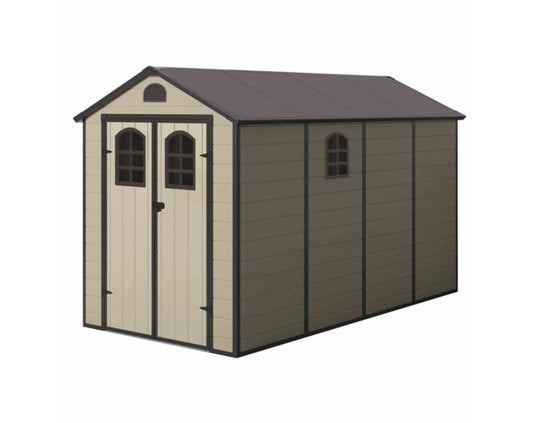 Caseta de resina gardiun alessia c - 6,88 m² 366x188x225 cm con suelo y ven